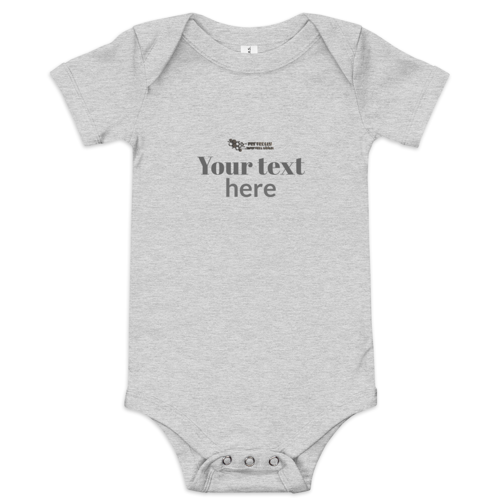 Baby short sleeve one piece - personalized