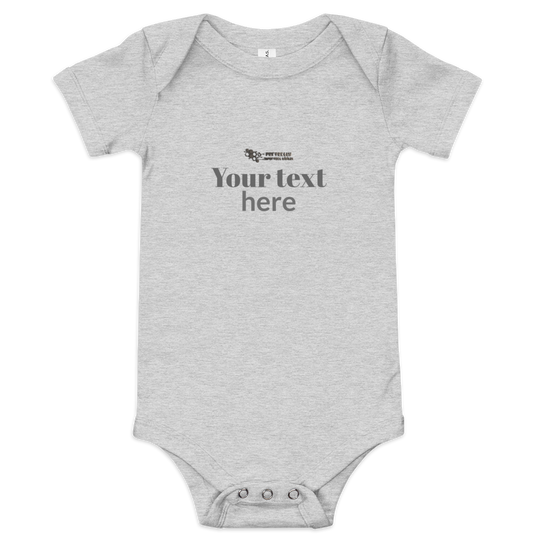 Baby short sleeve one piece - personalized