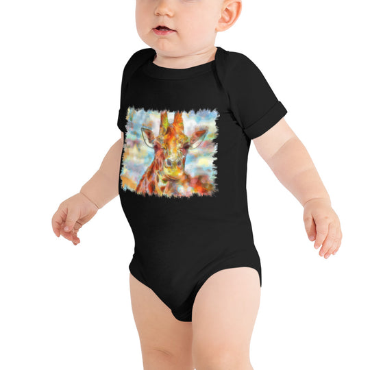 Baby short sleeve one piece - Giraffe