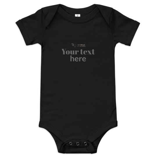 Baby short sleeve one piece - personalized