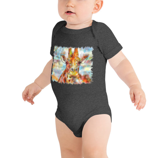Baby short sleeve one piece - Giraffe