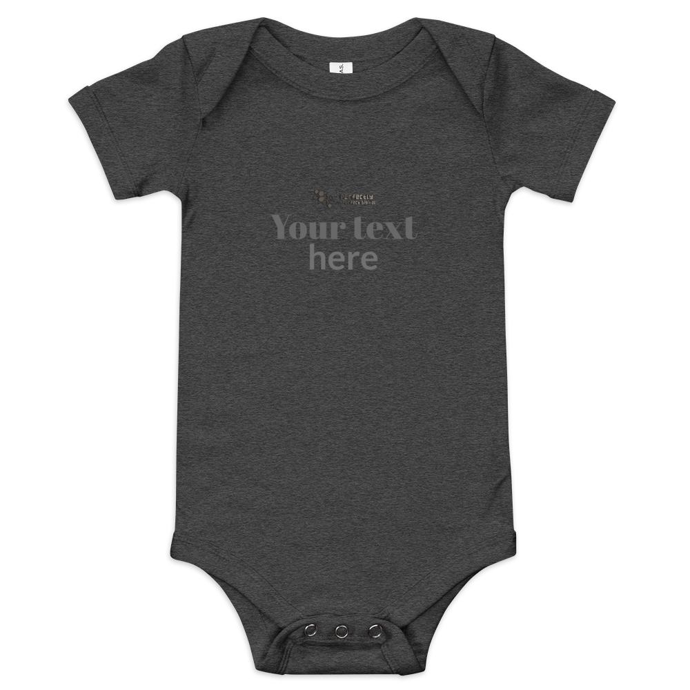 Baby short sleeve one piece - personalized