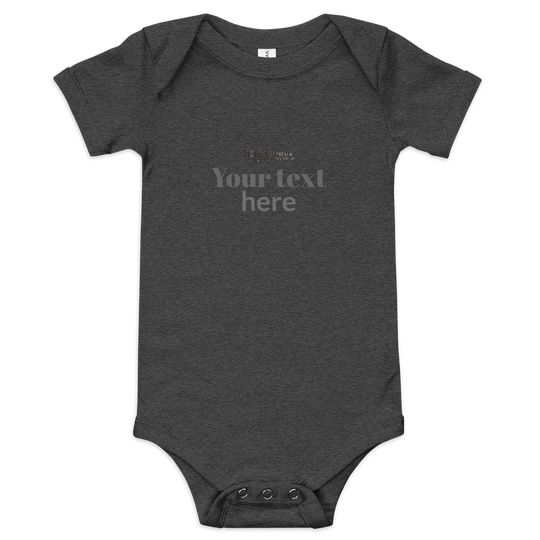 Baby short sleeve one piece - personalized