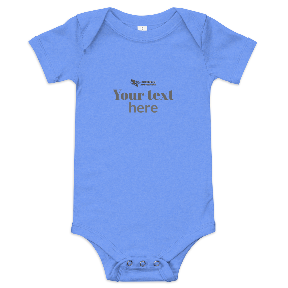 Baby short sleeve one piece - personalized