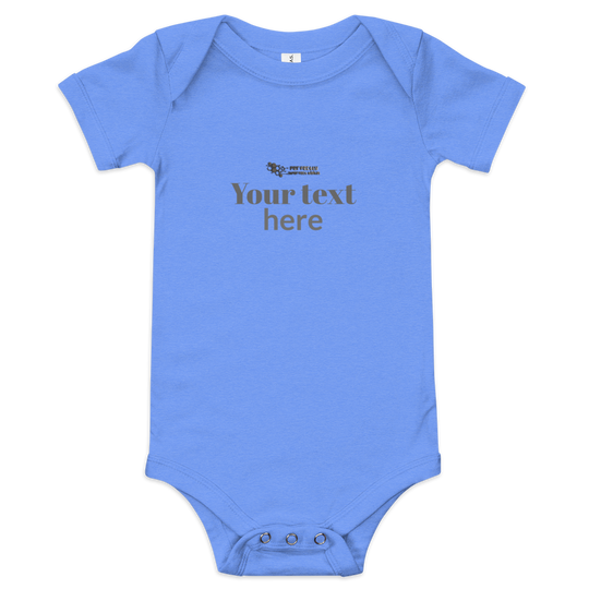 Baby short sleeve one piece - personalized