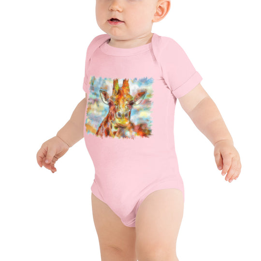 Baby short sleeve one piece - Giraffe
