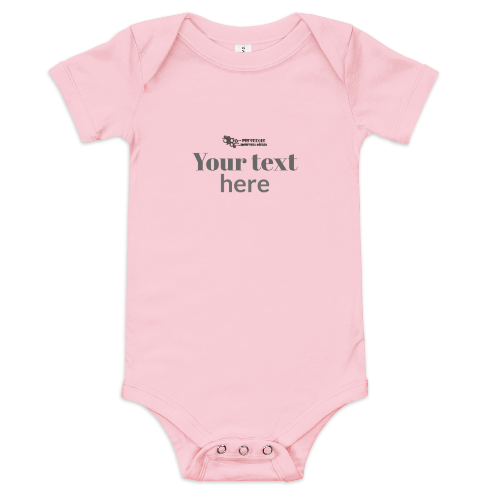 Baby short sleeve one piece - personalized