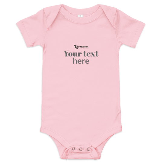 Baby short sleeve one piece - personalized