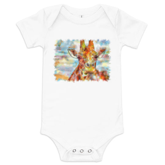 Baby short sleeve one piece - Giraffe