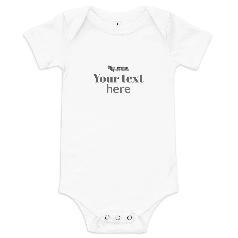 Baby short sleeve one piece - personalized