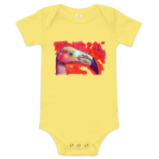 Baby short sleeve one piece - Flamingo