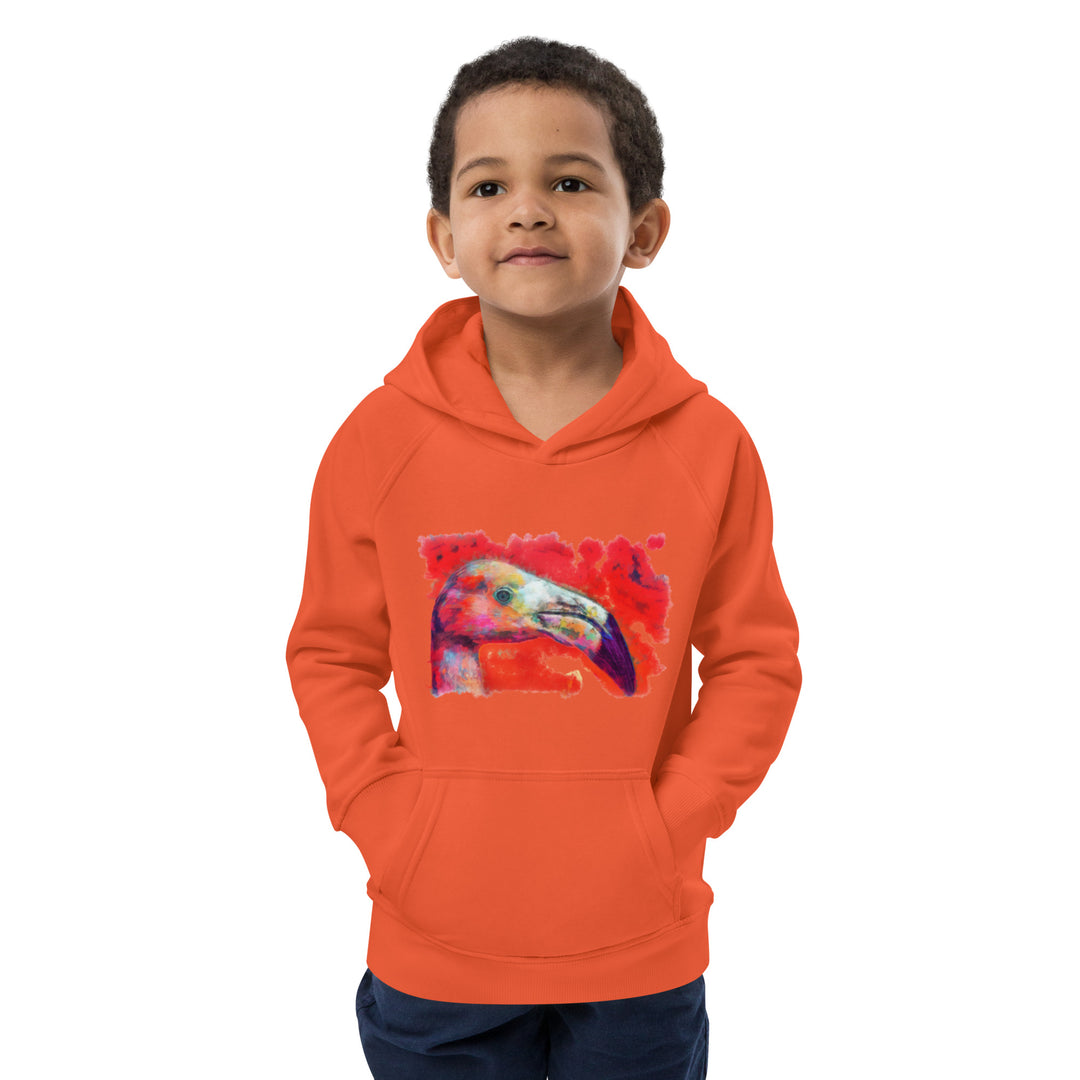 Kids eco hoodie - Flamingo
