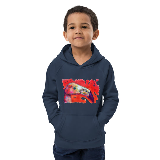 Kids eco hoodie - Flamingo