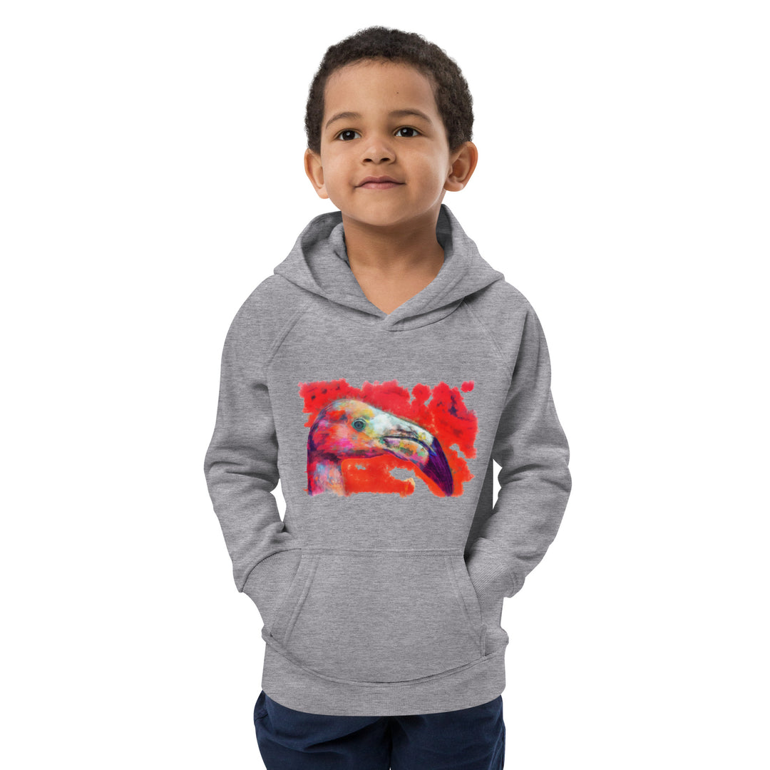Kids eco hoodie - Flamingo