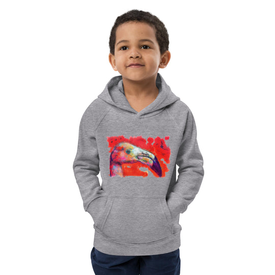 Kids eco hoodie - Flamingo