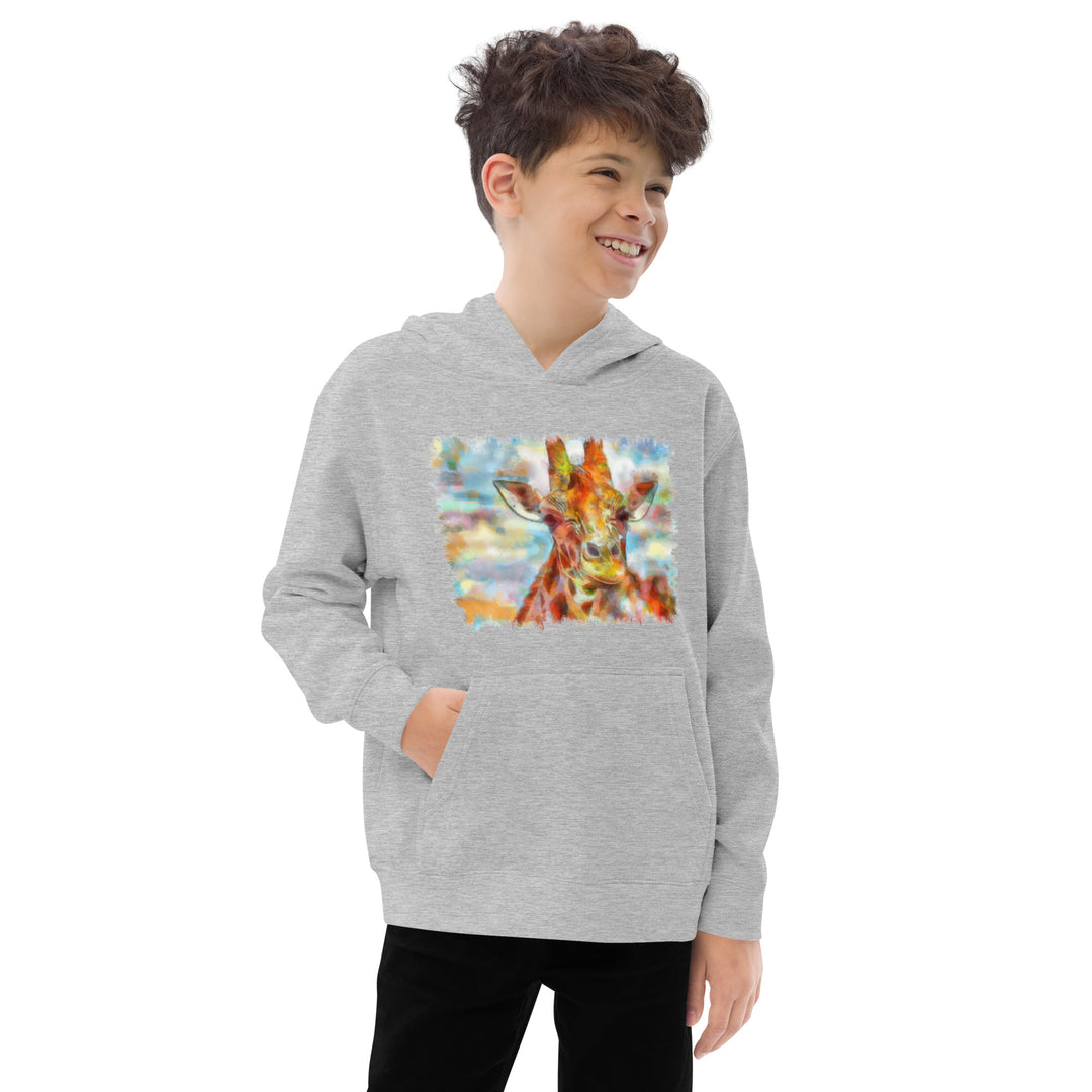 Kids fleece hoodie - Giraffe