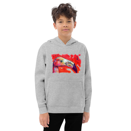 Kids fleece hoodie - Flamingo