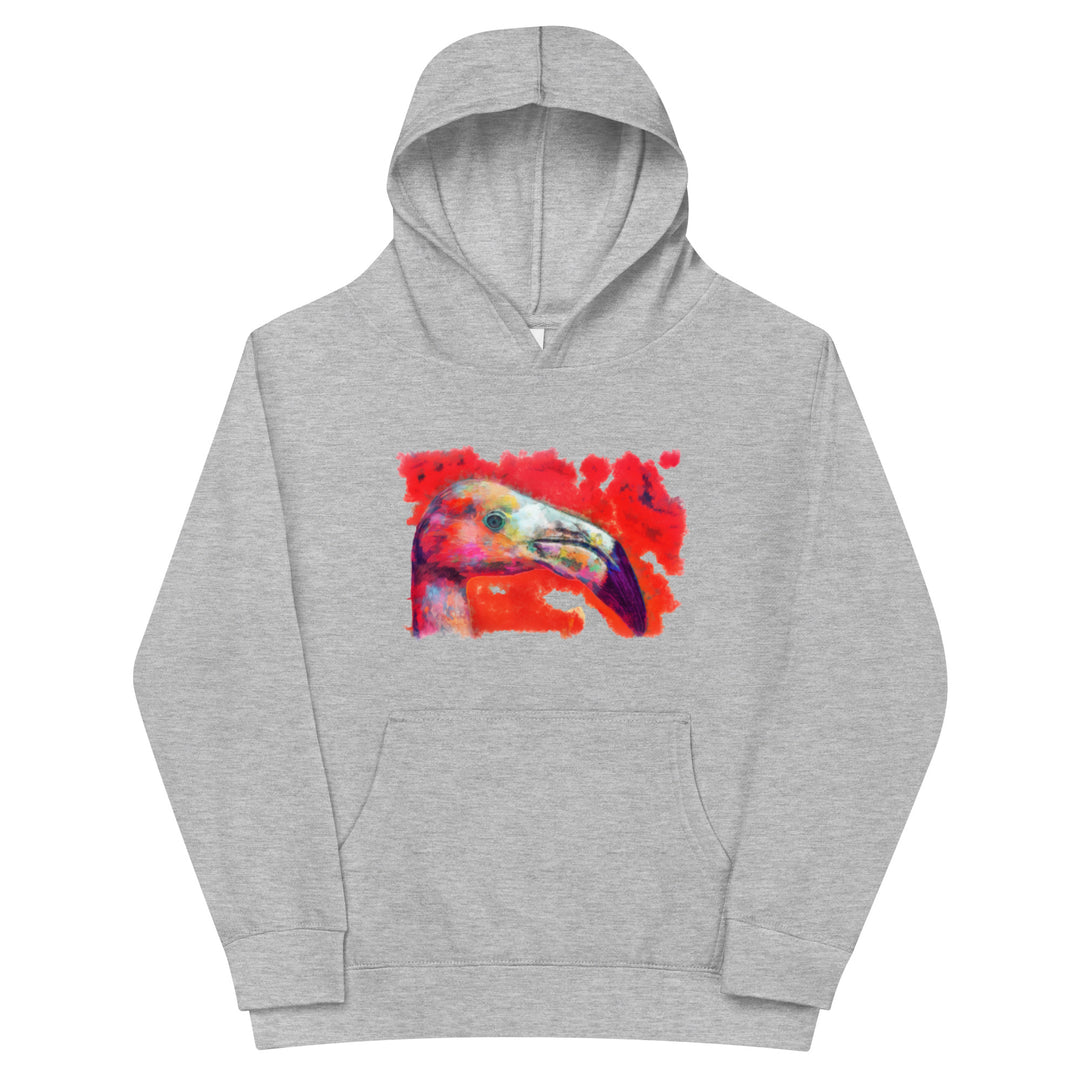 Kids fleece hoodie - Flamingo