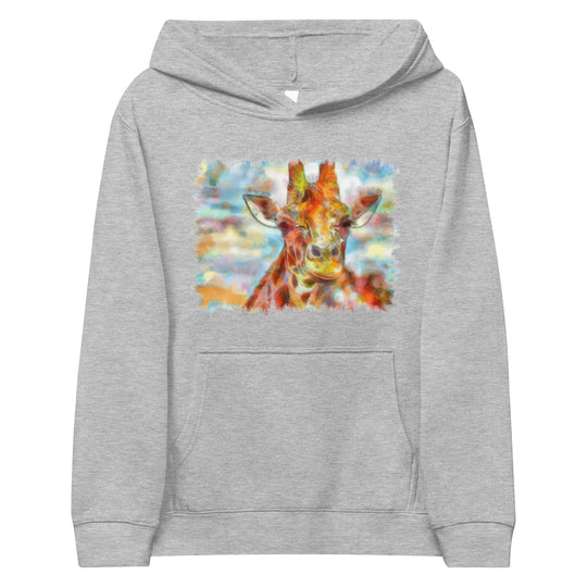 Kids fleece hoodie - Giraffe