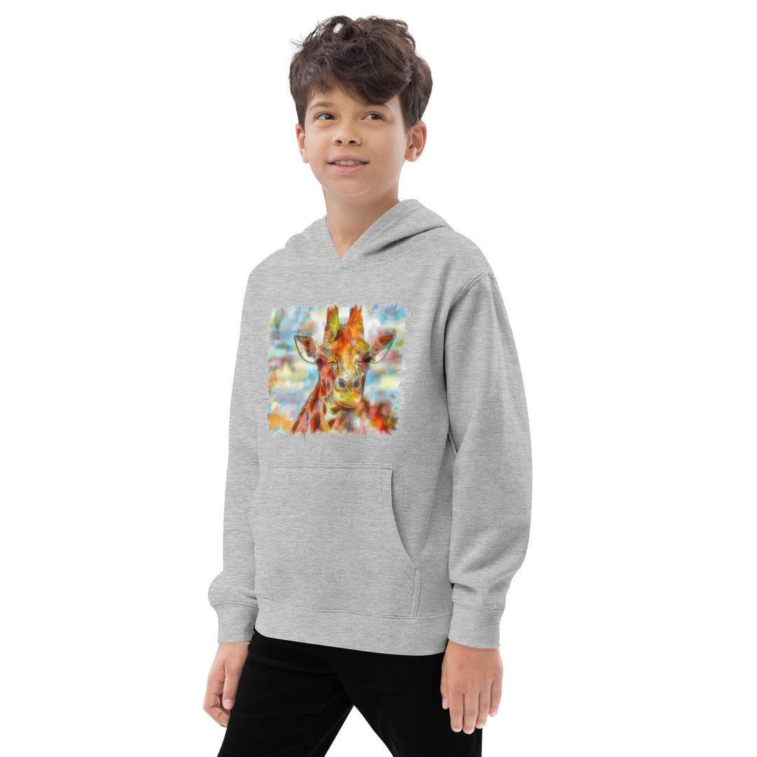 Kids fleece hoodie - Giraffe
