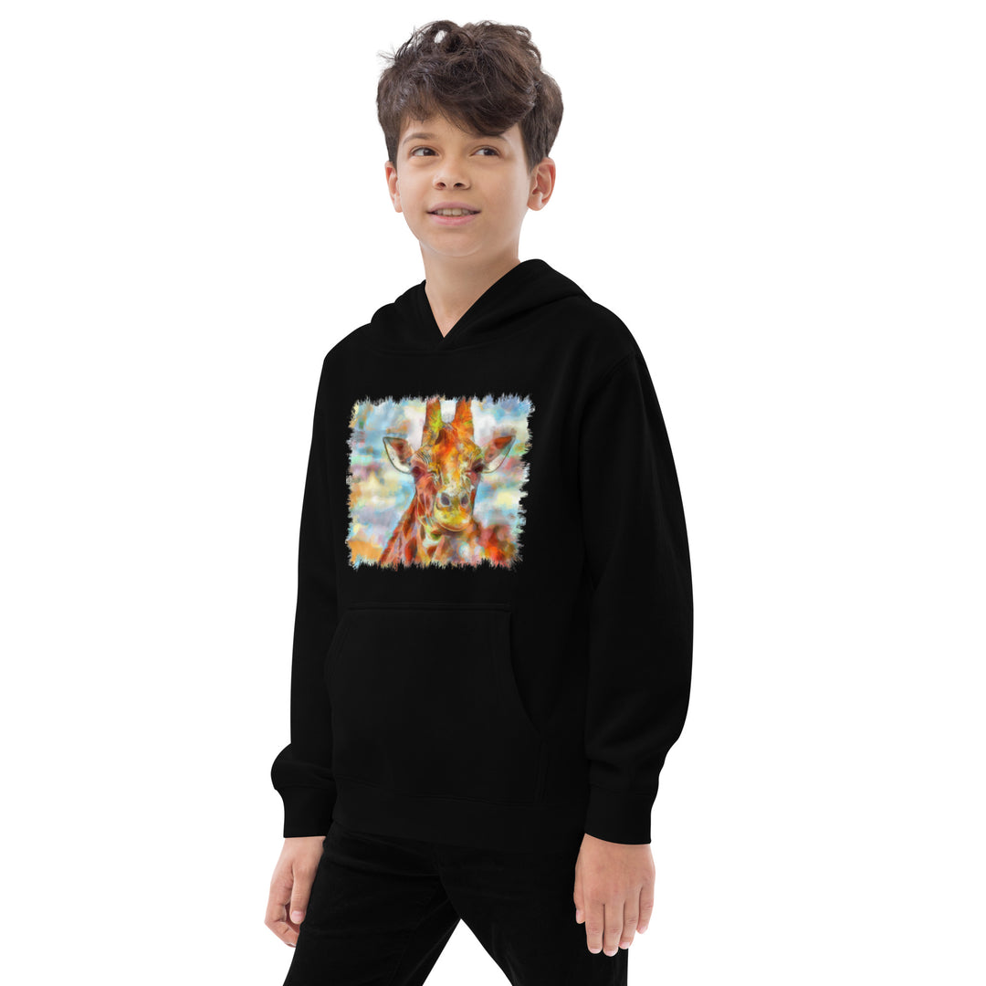 Kids fleece hoodie - Giraffe
