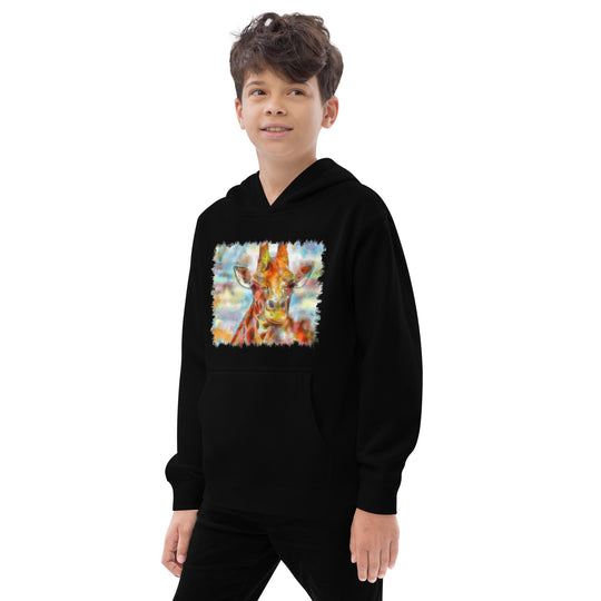 Kids fleece hoodie - Giraffe