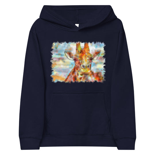Kids fleece hoodie - Giraffe