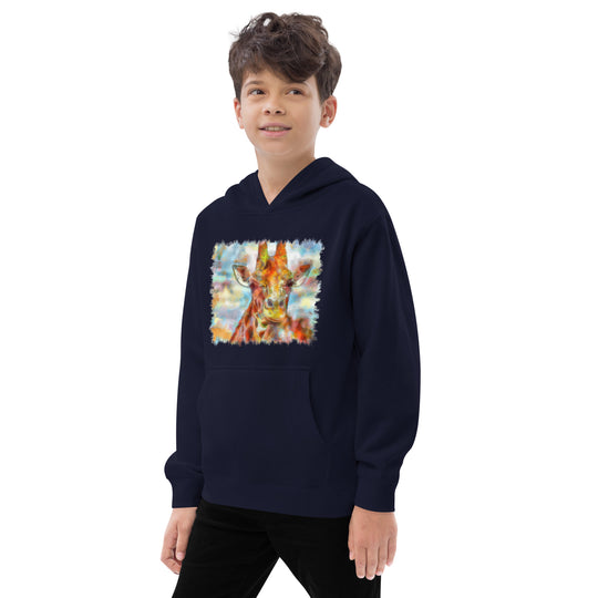 Kids fleece hoodie - Giraffe