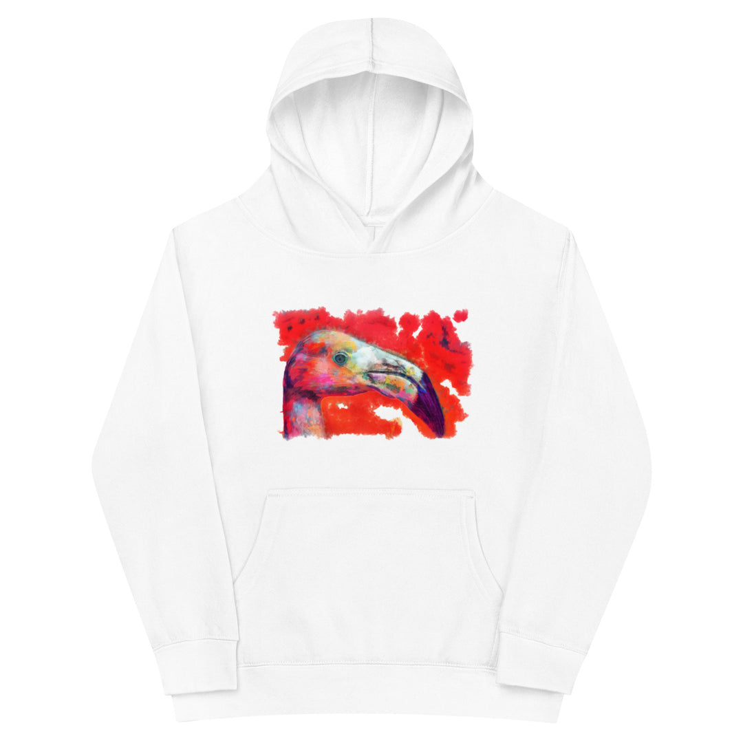 Kids fleece hoodie - Flamingo