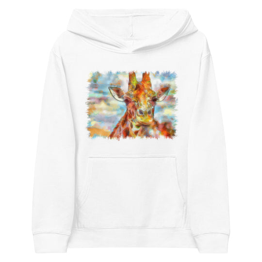 Kids fleece hoodie - Giraffe