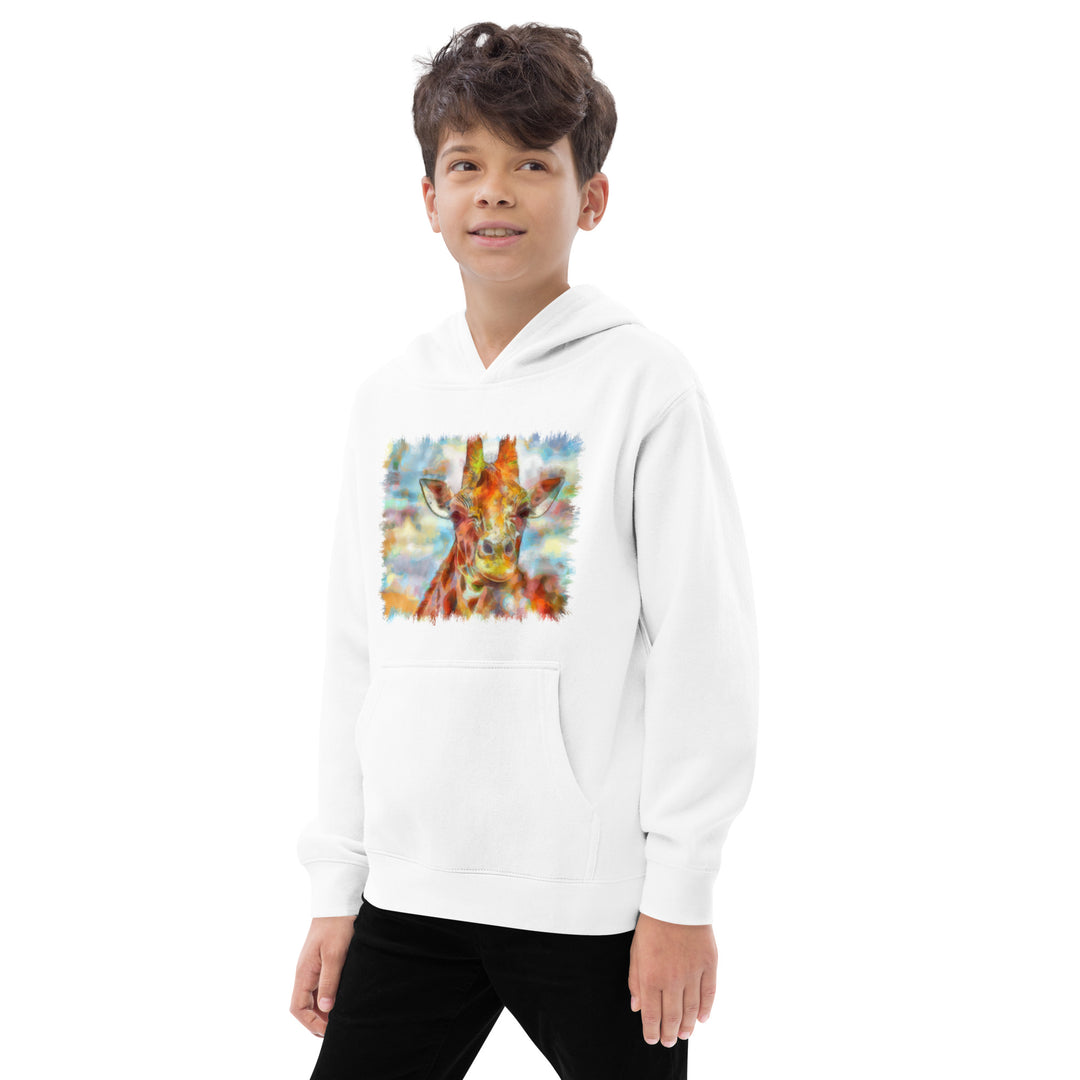 Kids fleece hoodie - Giraffe