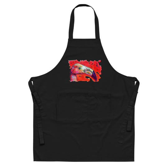 Organic cotton apron - Flamingo