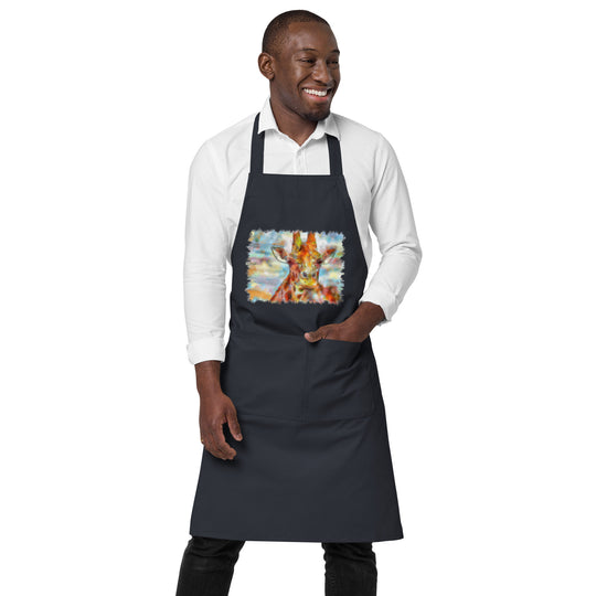 Organic cotton apron - Giraffe