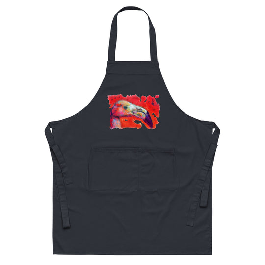 Organic cotton apron - Flamingo