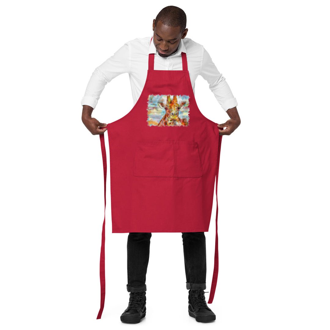 Organic cotton apron - Giraffe