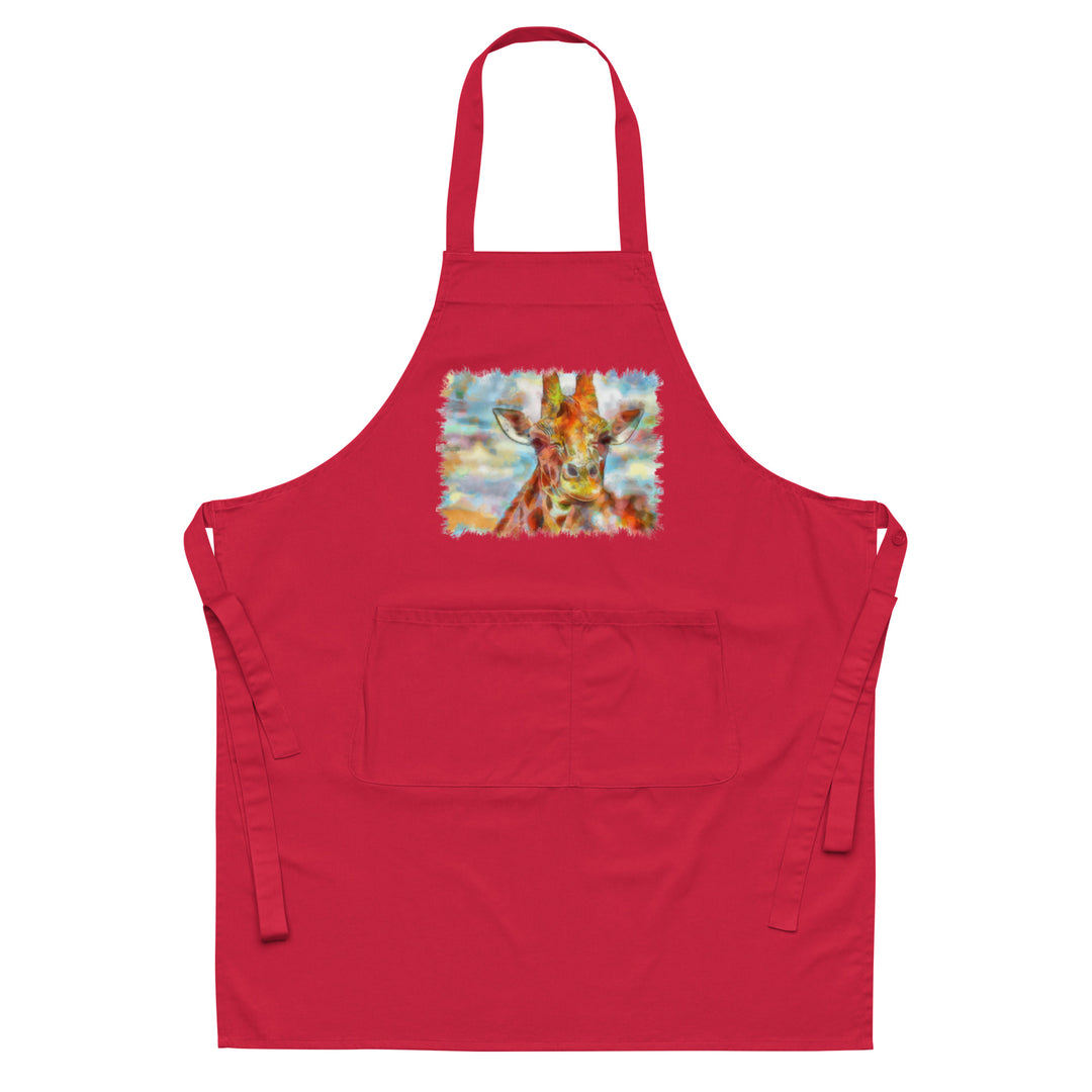 Organic cotton apron - Giraffe