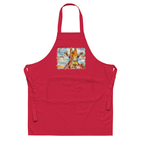 Organic cotton apron - Giraffe