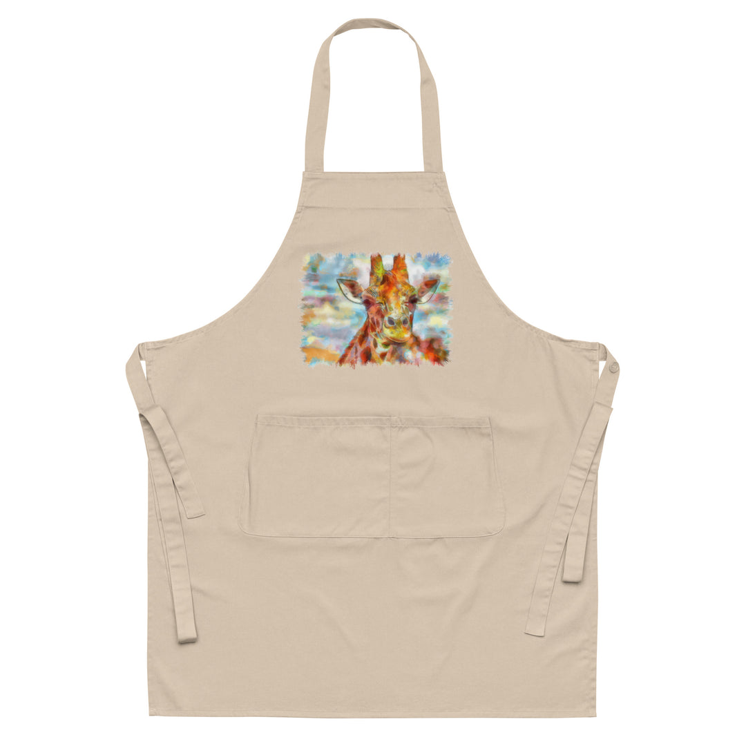 Organic cotton apron - Giraffe