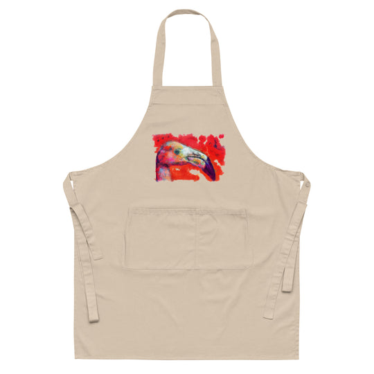 Organic cotton apron - Flamingo