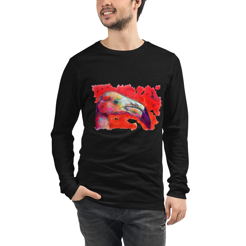 Unisex Long Sleeve Tee - Flamingo