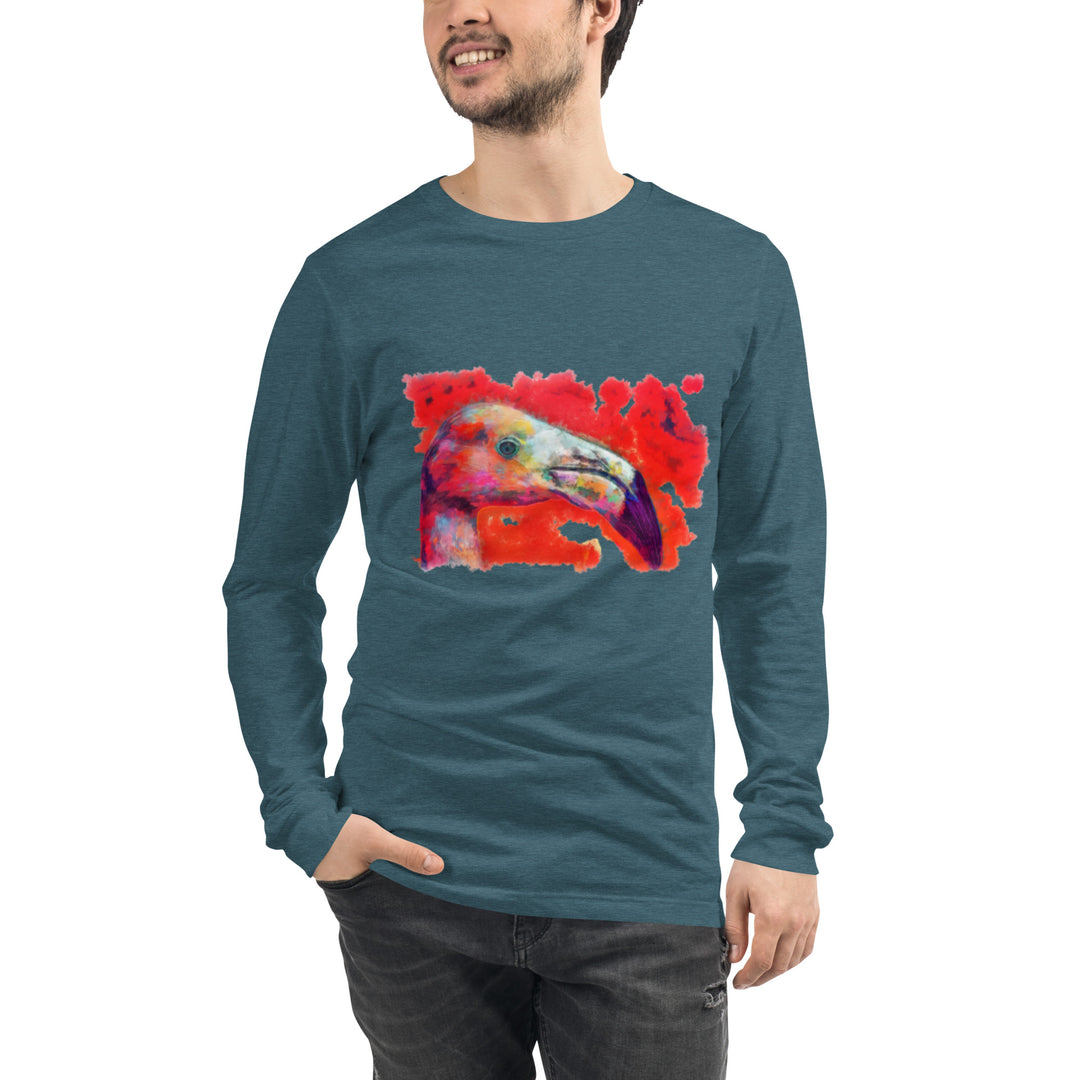 Unisex Long Sleeve Tee - Flamingo
