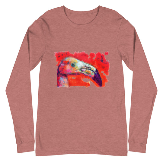 Unisex Long Sleeve Tee - Flamingo