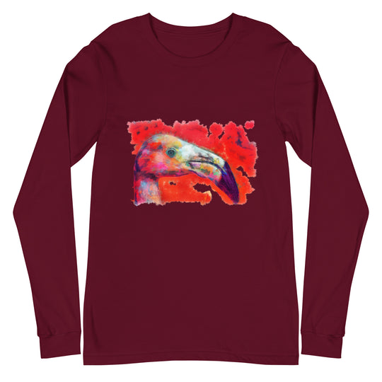 Unisex Long Sleeve Tee - Flamingo