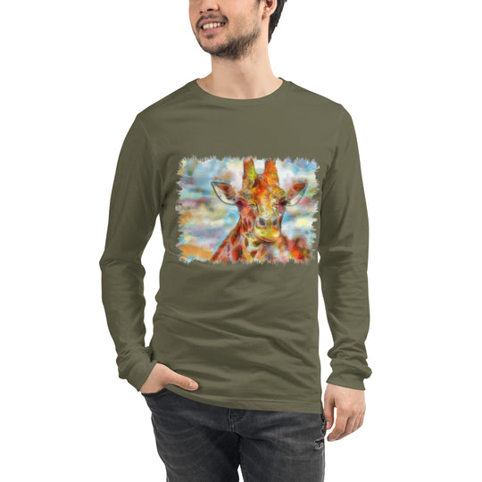 Unisex Long Sleeve Tee - Giraffe