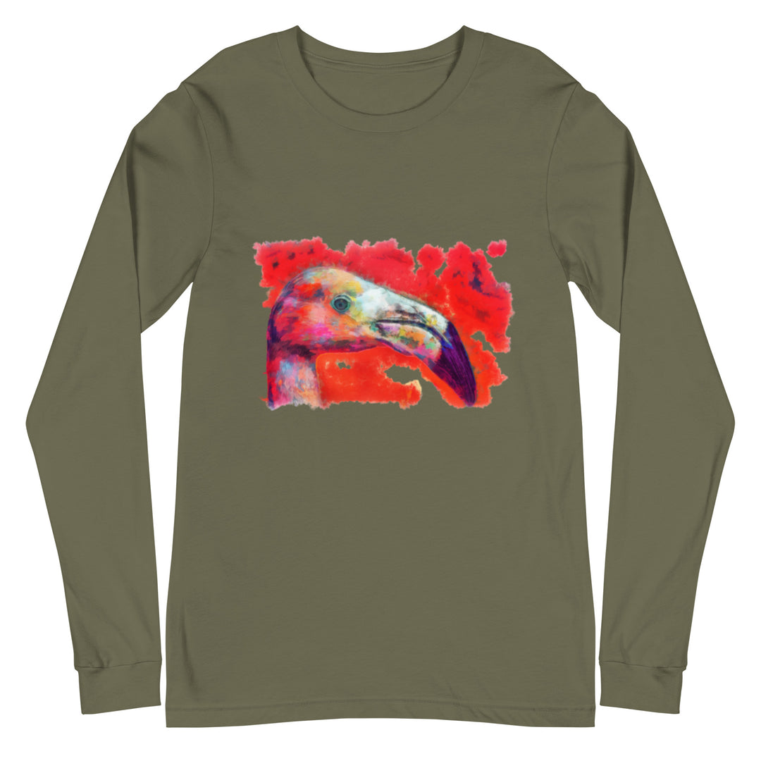 Unisex Long Sleeve Tee - Flamingo