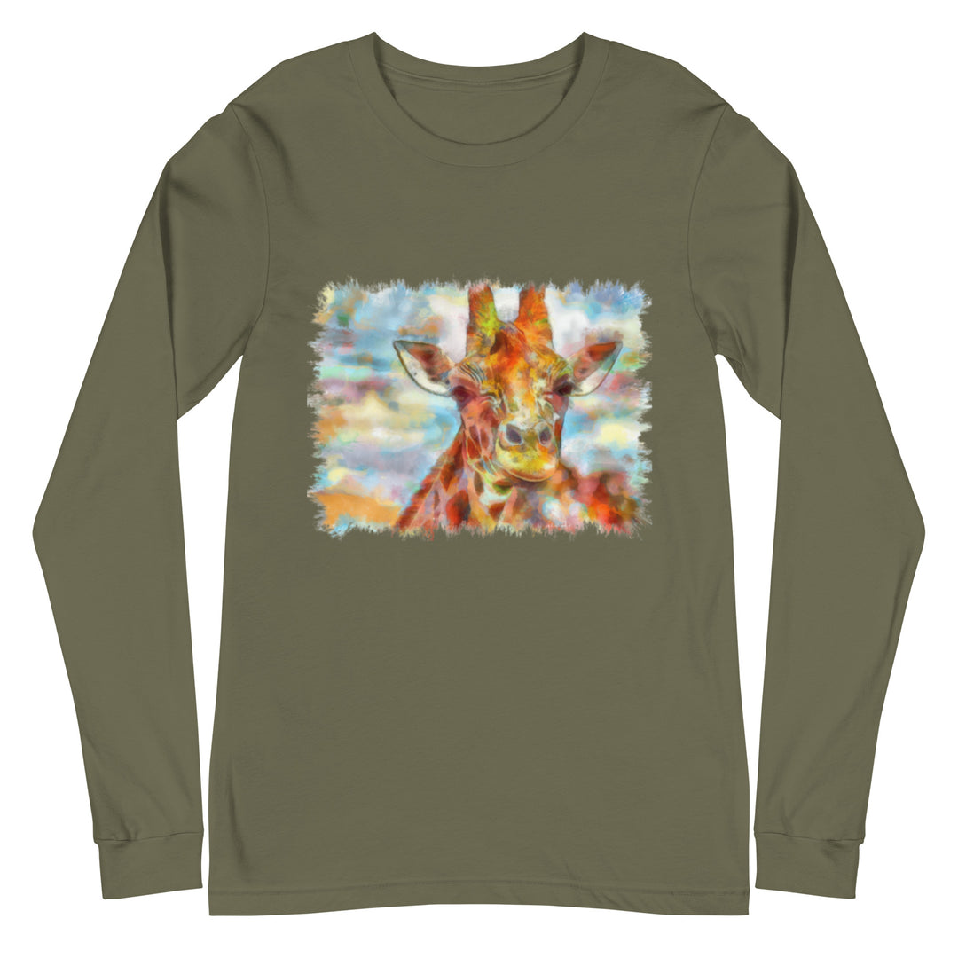 Unisex Long Sleeve Tee - Giraffe