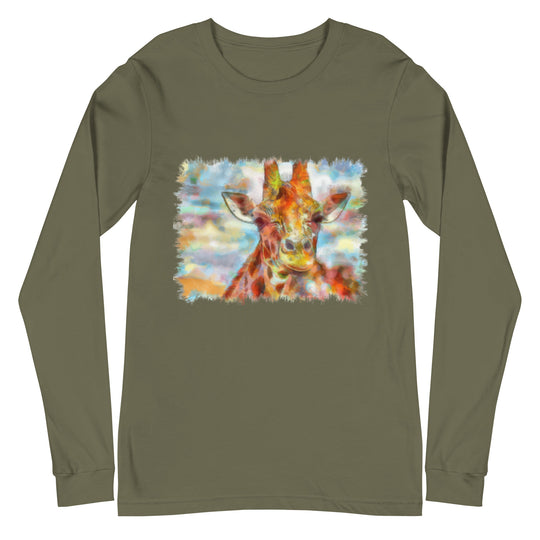 Unisex Long Sleeve Tee - Giraffe