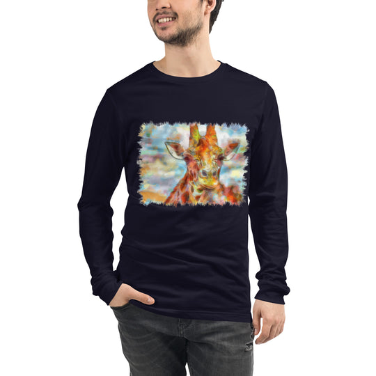 Unisex Long Sleeve Tee - Giraffe