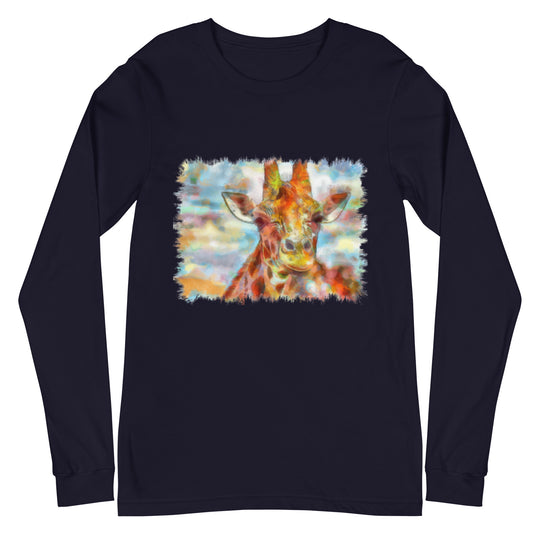 Unisex Long Sleeve Tee - Giraffe