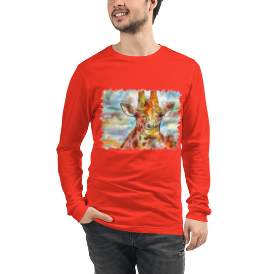 Unisex Long Sleeve Tee - Giraffe